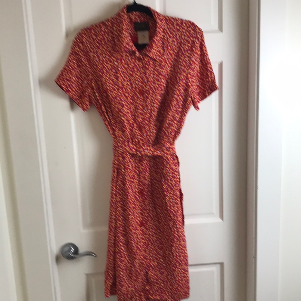 Louben Colourful and Classic Vintage Lined Dress